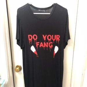 Halloween ‘Do yo fang’ t-shirt dress